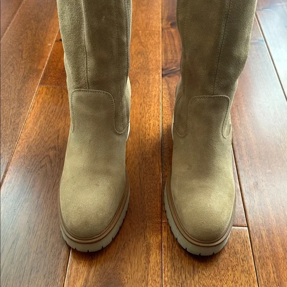 Free People Cream Over the Knee Boots Size 10.5 - Picture 8 of 16